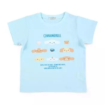 [Sanrio] Cinnamoroll Kids Впитывающая быстросохнущая футболка Голубая, 130 см Cinnamoroll Character 084760