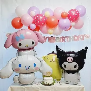 Sanrio Cinnamoroll Kuromi My Melody Набор воздушных шаров для дня рождения, 1 комплект