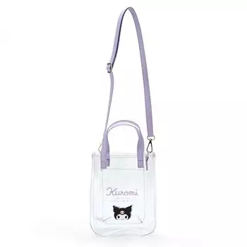 Sanrio Clear Handbag with Shoulder Kuromi Kuromi-chan Kuromi 21 x 17 x 7.5cm Character 181773