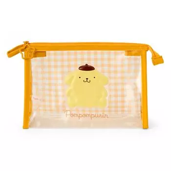 Sanrio Clear Pouch Pompompurin Transparent Zipper Closure Suitable for ages 3 and up Width 22 x Depth 10 x Height 15cm 732231 PVC/Steel Approx.