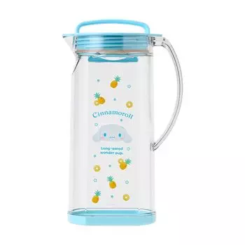 Sanrio Cold Water Pitcher Cinnamoroll Main AS Silicone Rubber Can be placed vertically or horizontally 313033 Body/Bottom Lid Resin/Lid
