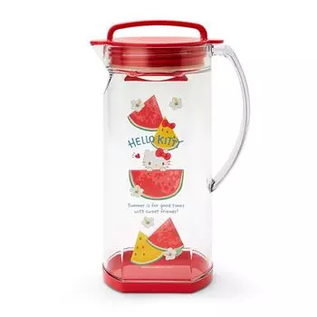 Sanrio Cold Water Pitcher Colorful Fruit Hello Kitty Water Pitcher Hello Kitty x x Character 115711 24.2 14.4 9.6cm