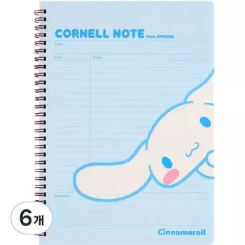 Sanrio Cornell Note Cinnamoroll, синий, 6