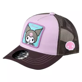 [Sanrio] Cosmetic case mesh cap chromilight purple x charcoal