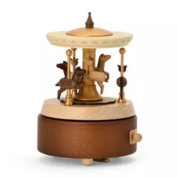 Sanrio Деревянная музыкальная шкатулка для интерьера подарочный подарок 087289 Merry-Go