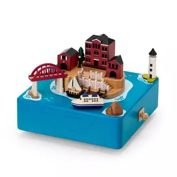 Sanrio Деревянная музыкальная шкатулка для интерьера корабля 087661