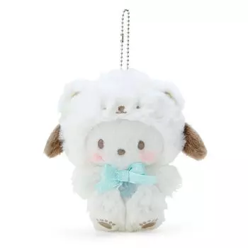 Sanrio Держатель талисмана Sanrio Pochacco Pochacco Fluffy Snow Design Series Персонаж 14,5 x 7,5 x 14,5 см 540684 SANRIO