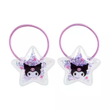 Sanrio Детские аксессуары Sanrio Shakashaka Набор из 2 резинок для волос Kuromi Kuromi xx см Персонаж 910279 SANRIO (САНРИО) Куроми-тян 3.5 3.5 0.7