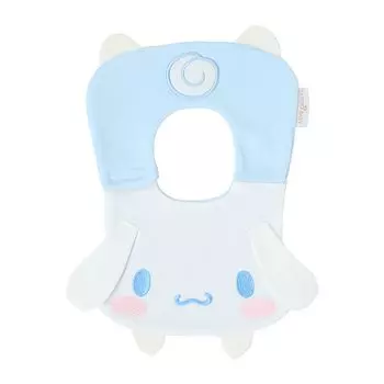 [Sanrio] Детский нагрудник в форме персонажа, фартук для детского питания Cinnamoroll, 100% хлопок, мягкий органический хлопок, подарок для ребенка 022527