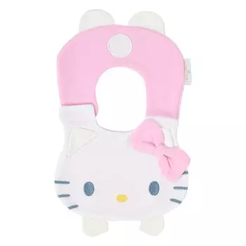 [Sanrio] Детский нагрудник в форме персонажа Hello Kitty, подарочный фартук для детского питания из 100% хлопка, мягкий органический хлопок, подарок для ребенка 018961
