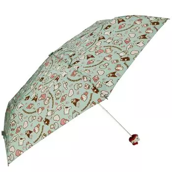 Sanrio die cut folding umbrella hello kitty blue