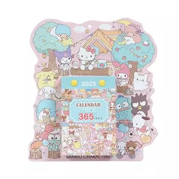 Sanrio Ежедневный настенный календарь 2025 Sanrio Персонажи настенный 451495