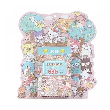 Sanrio Ежедневный настенный календарь 2025 Sanrio Персонажи настенный 451495