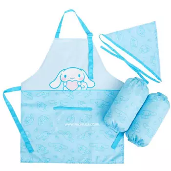 Sanrio Фартук с персонажами, набор из 3 предметов, бандана Toshi, детские принадлежности для творчества Cinnamoroll