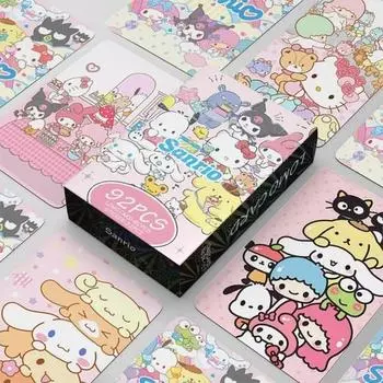 Sanrio фотокарточки товары ЛОМО иллюстрации фотокарточки 60 шт + мини наклейки 32 шт, популярная корейская игра