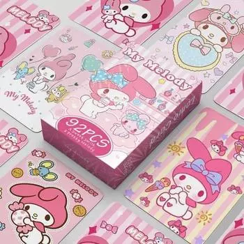 Sanrio фотокарточки товары ЛОМО иллюстрации фотокарточки 60 шт + мини наклейки 32 шт, Моя Мелодия, 1 шт