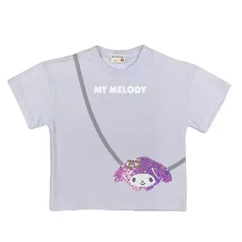 [Sanrio] Футболка My Melody с двусторонними пайетками для девочек Фиолетовый
