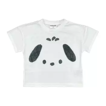 [Sanrio] Футболка Pochacco Sagara Вышивка Kids Off-White