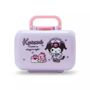 sanrio футляр для лекарств футляр для таблеток футляр для добавок черника живой ошикацу бинт фиолетовый фиолетовый полипропилен куроми куроми-тян куроми с внутренней крышкой c