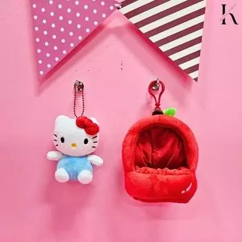 Sanrio Genuine Fruit House Сумка Кольцо Кукла Брелок Корица Куроми Моя Мелодия Почако Пом Пом Пурин Hello Kitty, популярный персонаж в Корее