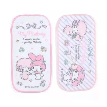 Sanrio Half Petit Towel Set of 2 My Melody My Melody My Melody Wash Towel Character 9 xx 18 см 631442 0.3 розовый