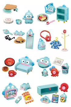 Sanrio HANGYODON ROOM 1BOX Приблизительно В115 x Ш70 x Г60 мм Изготовлен из ПВХ Re-ment ABS,