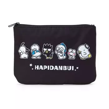 Sanrio Hapidanbui Flat Pouch Badtz Maru 30th Anniversary Hapidanbui 007251 (Bad & Celebration)