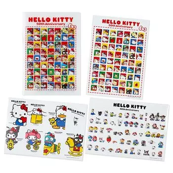 Sanrio HELLO everyone Sanrio Characters File Sticker Set 22 x 15.3 x 0.2cm PPPaper 130028