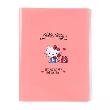 Sanrio Hello Kitty 6-карманная прозрачная папка с застежкой-молнией 549614