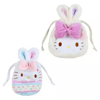 Sanrio Hello Kitty Drawstring 2 Piece Set Easter Rabbit Hello Kitty 23 x x 3cm Character SANRIO 150487 16.5