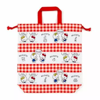 Sanrio Hello Kitty Drawstring Bag with Handle 734063 (Talk)