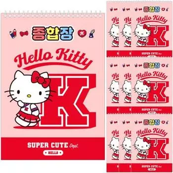 Sanrio Hello Kitty комплексная упаковка 105г 20р, красный, 10 шт.