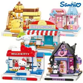 Sanrio Hello Kitty My Melody Pom Pom Purin Cinnamoroll совместимая с Lego фигурка Даная, популярный персонаж в Корее