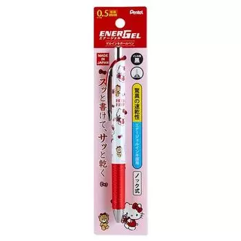 Шариковая ручка Sanrio Hello Kitty Pentel Energel 0,5 мм, разноцветная, 1 шт., популярный персонаж в Корее