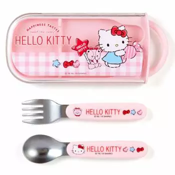 Sanrio Hello Kitty Spoon Fork Set & (CANDY)