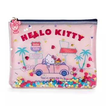 Sanrio Hello Kitty Виниловый плоский мешочек (Летний отпуск)