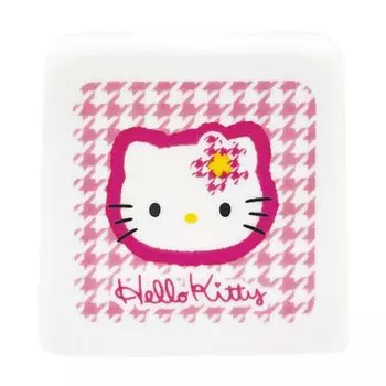 Sanrio Hello квадратный держатель для зубных щеток, который не упадет и не покатится, размер 4 x 4 x 4 см, подставка для зубных щеток, гигиенические товары для кошек, разные товары