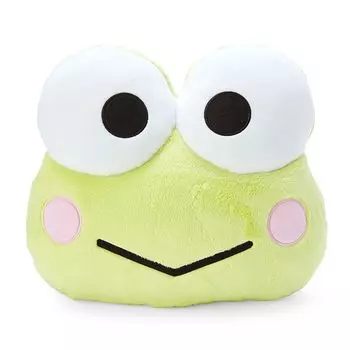 Sanrio Kerokerokeroppi face shaped cushion 052060 (our goods)