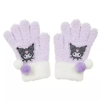 [Sanrio] Kids Nobinobi Gloves Kuromi Children s Cold Protection 253421