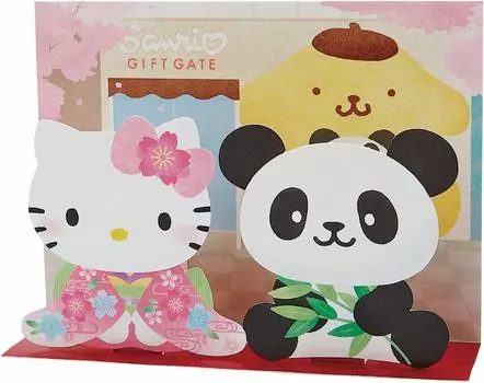 Sanrio Kitty Wafuu с пружиной P7043 JPCW43-0