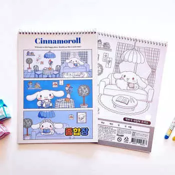 Sanrio Комплексная книга практическая книга весенняя тетрадь начальная школьная тетрадь Cinnamoroll pochacco