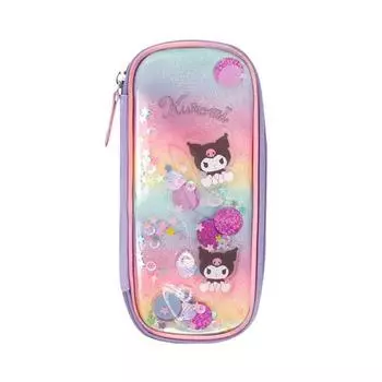 Sanrio Kuromi блесток Bling Чехол Пенал Студент Персонаж Ручка Пенал Подарок на День Рождения, Фиолетовый