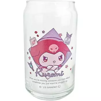 Sanrio Kuromi Can Type Glass Amaenbo Namida Sanrio Goods Стеклянная посуда (САНРИО)