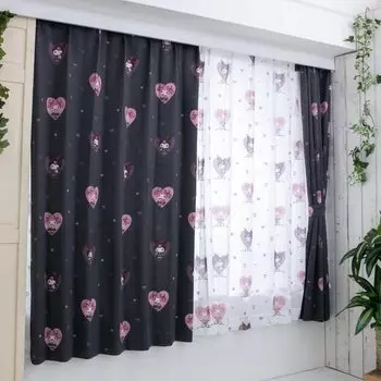 Sanrio Kuromi My Melody Midnight Merokuro 2-й класс затемняющие теплозащитные шторы кружева набор из 4 шт ширина 100 x 178 см длина My Melody полностью моющиеся