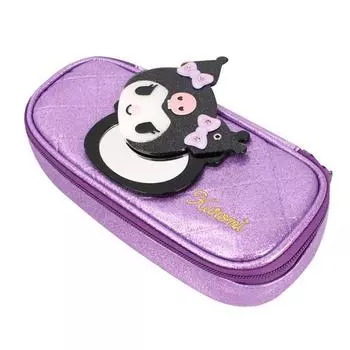 Sanrio Kuromi Character Mirror Pouch Pen Pencil Case Pen Case Gift Birthday, Purple