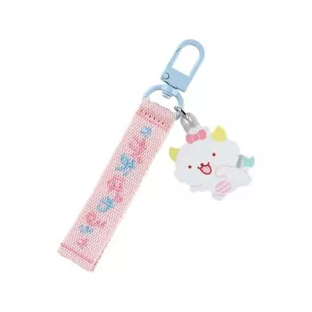 [Sanrio] Logo embroidery tag key chain character award 1st edition Gaopawaruu 13 x 4 x 0.7 cm Character 311405