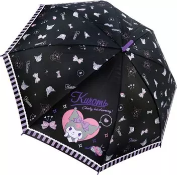 Sanrio Long Umbrella Kuromi Side Frill 55cm 35215 [J s Planning]