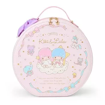 Sanrio Makeup Box Little Twin Stars Kiki Lala Косметичка для хранения с ручкой и зеркалом в подарок 129682