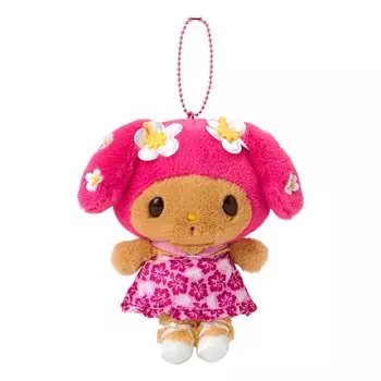 Sanrio Mascot Holder My Melody Polyester and Ages 6 and 879657 (Tokonatsu Vacation) Steel, Up,