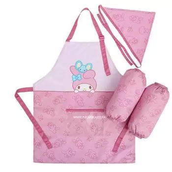Sanrio Медовый фартук, бандана, комплект «Тоши», детский сад, дети для девочек и мальчиков